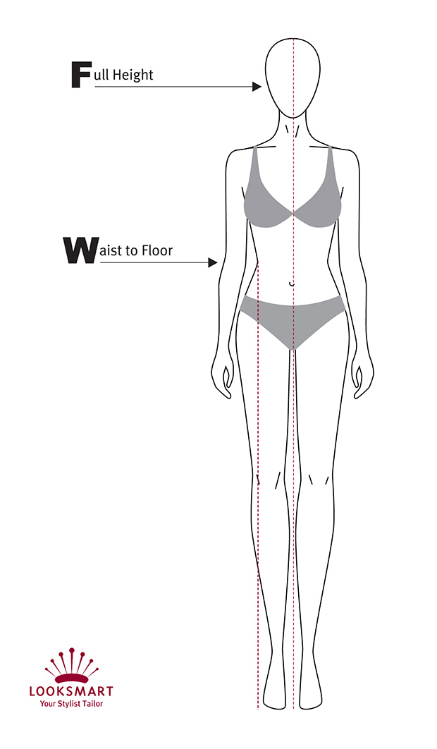 Back Width measurement - Women 
